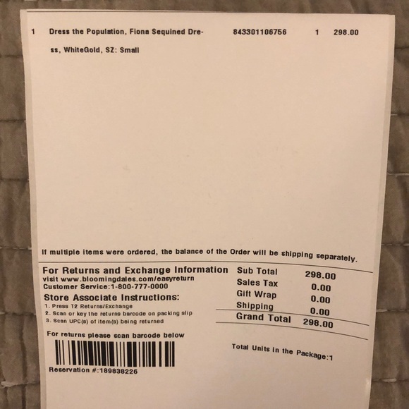 White & Gold sequined dress - Picture 5 of 7